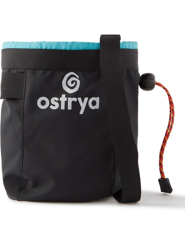 Photo: OSTRYA - Traverse Logo-Print Shell Chalk Bag