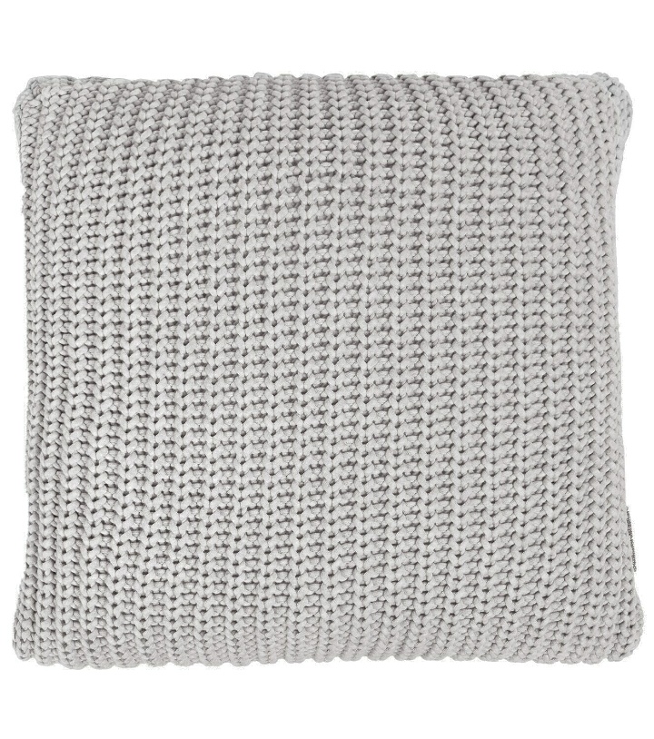 Photo: Brunello Cucinelli - Cotton-blend knit cushion