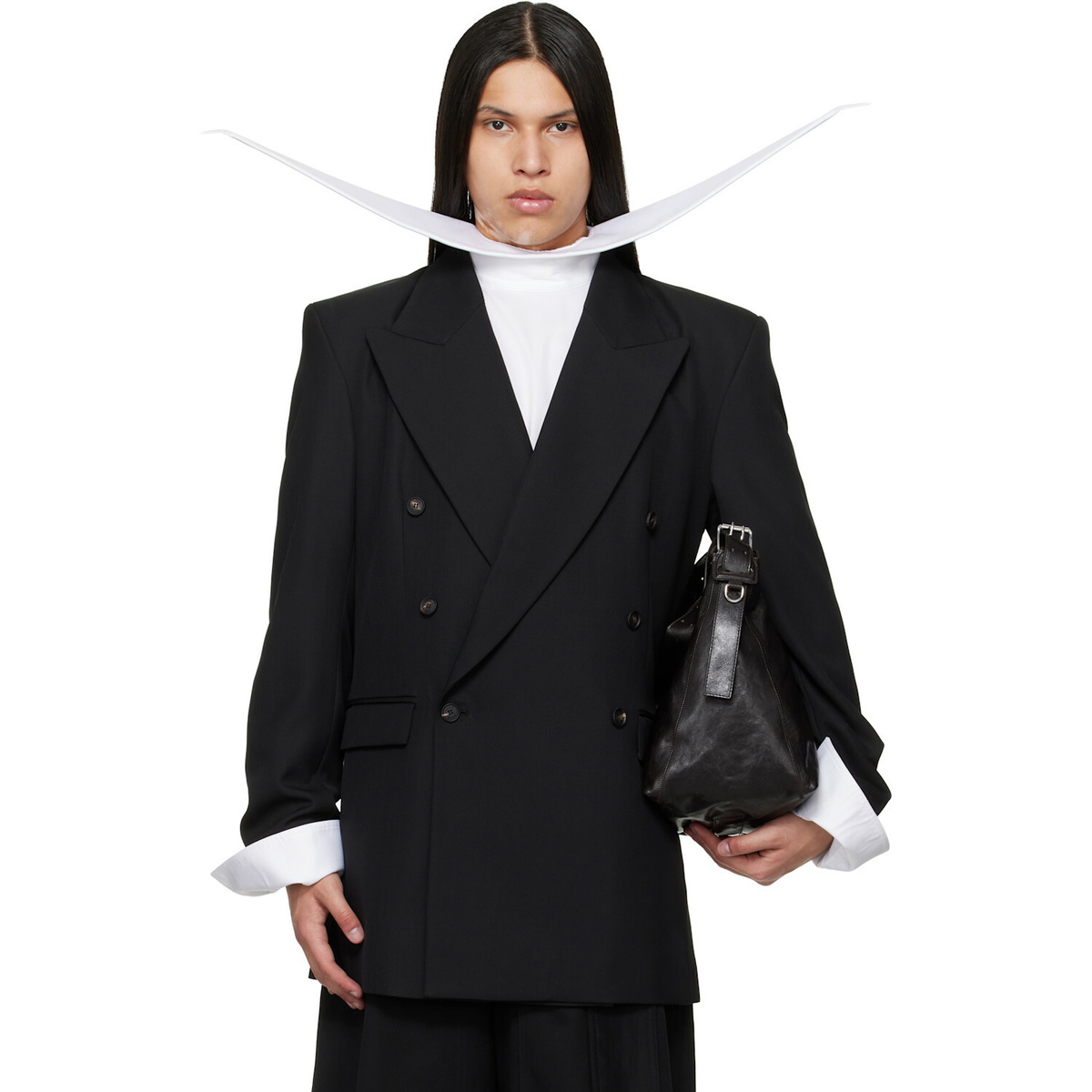 EGONlab Black Oversized Tailored Blazer