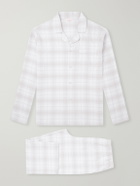 Derek Rose - Kelburn Checked Brushed Cotton-Flannel Pyjama Set - Neutrals