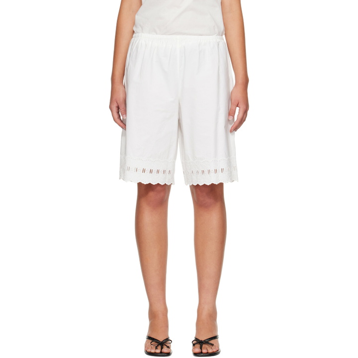 Photo: Sandy Liang White Pepita Shorts