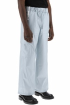 RAINS waterproof cargo joggers Light blue
