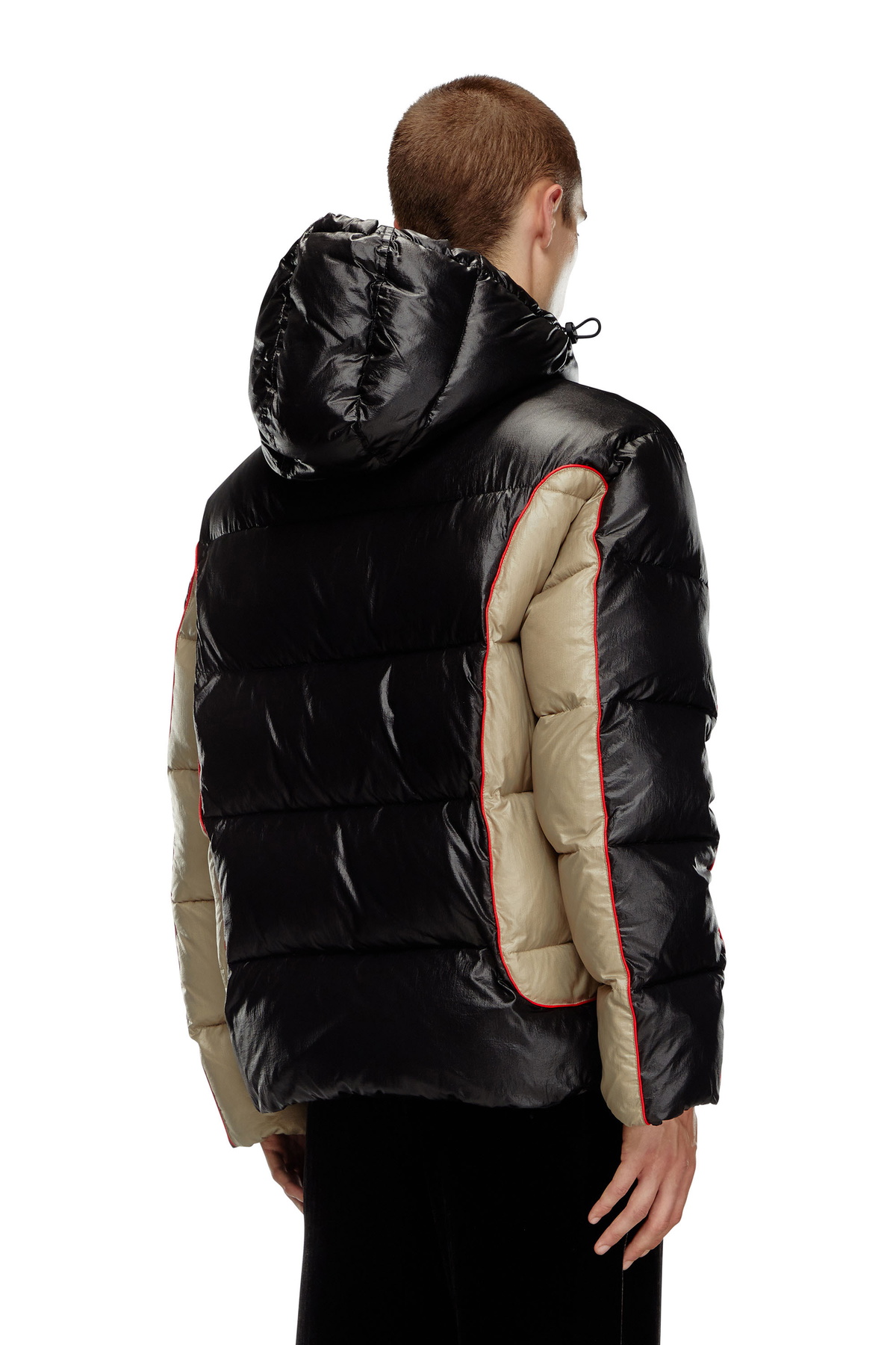 ジャケット・アウター DIESEL black hooded puffer down vest A14718_0BHAZ_9XX_I.jpg