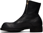 Guidi Black Horse Double Front Zip Boots
