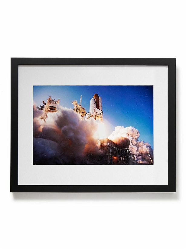 Photo: Sonic Editions - Framed 2011 Discovery Lift Off Print, 16&quot; x 20&quot;
