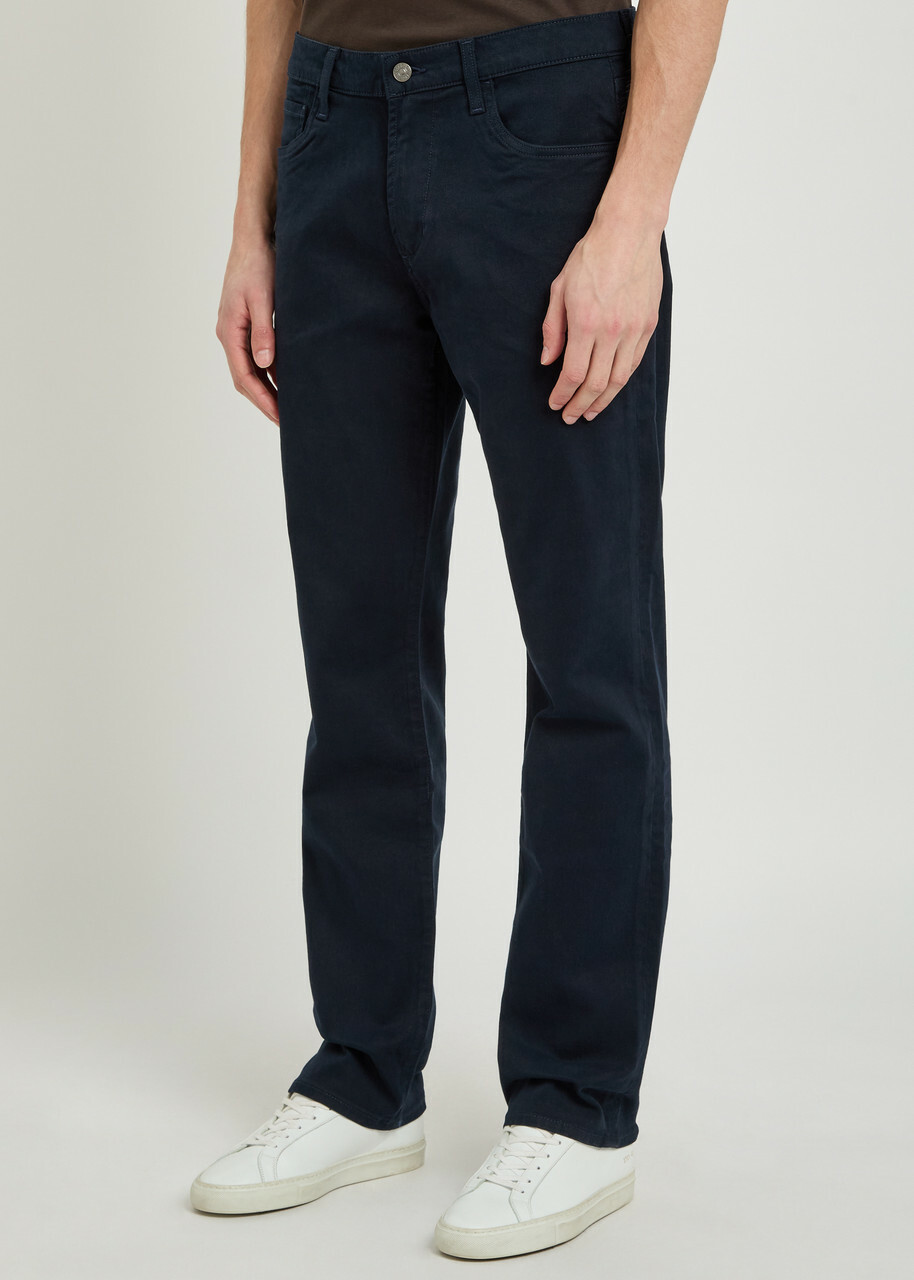 Citizens OF Humanity Elijah Straight-leg Stretch-twill Trousers Navy
