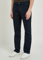 Citizens OF Humanity Elijah Straight-leg Stretch-twill Trousers Navy