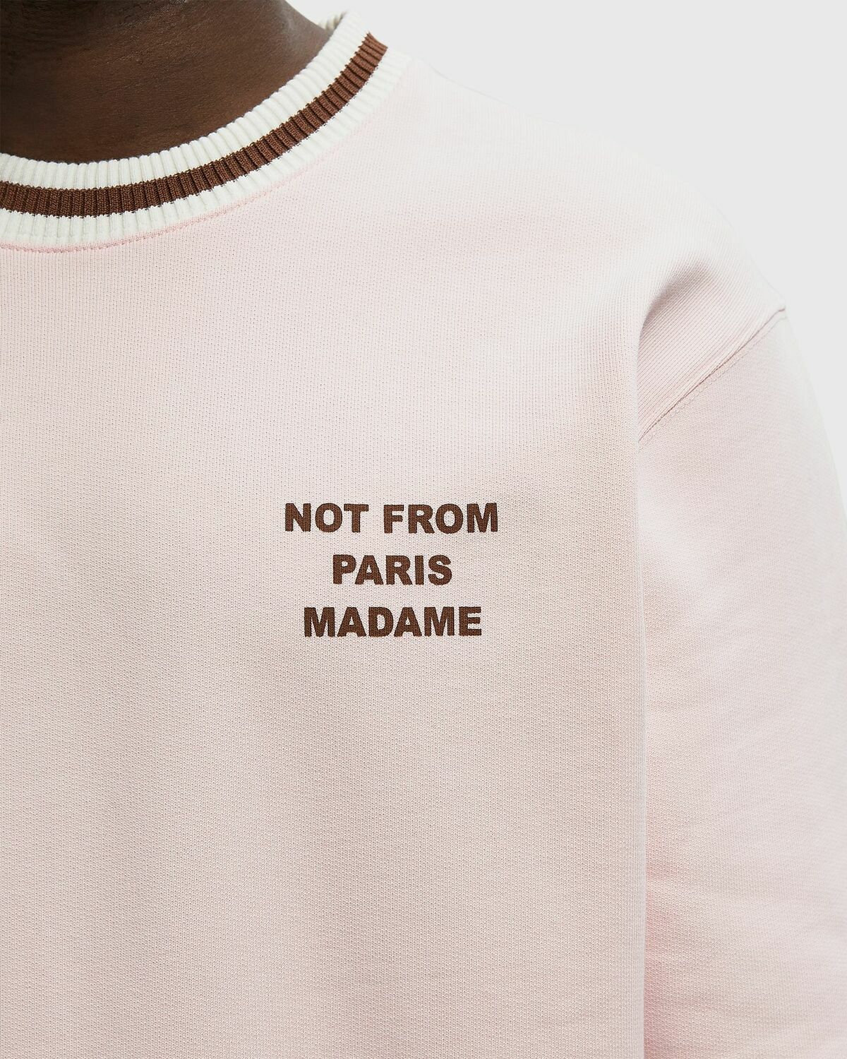 Drôle de Monsieur Slogan Sport Sweatshirt pink Men