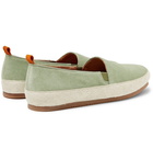 Mulo - Suede Espadrilles - Light green