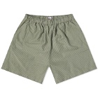 Sunspel Men's x Nigel Cabourn Ripstop Army Shorts in Army Green