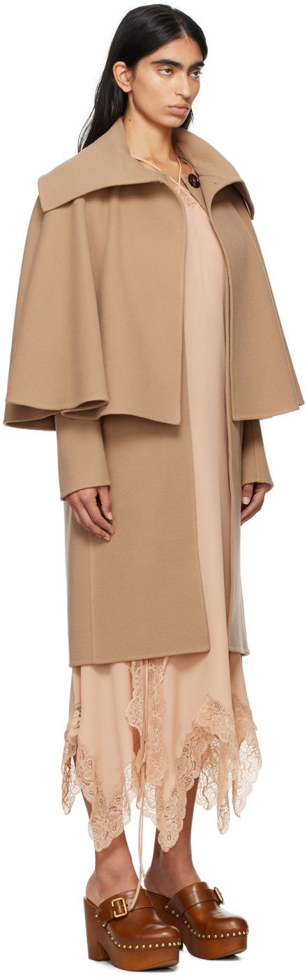Chloé Tan Wool & Cashmere Coat