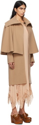 Chloé Tan Wool & Cashmere Coat