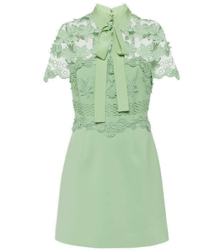 elie saab embroidered tulle short dress Little Girls Embroidered Dress main image 1