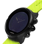 Suunto - 9 G1 GPS 50mm Stainless Steel and Neon Silicone Smart Watch - Blue