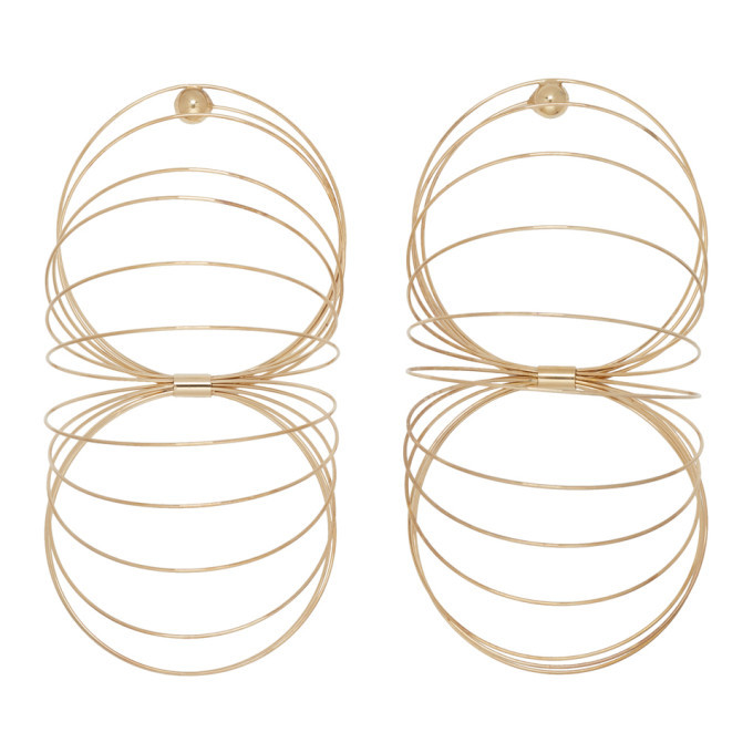 Y/Project Gold Slinky Earrings Y/Project