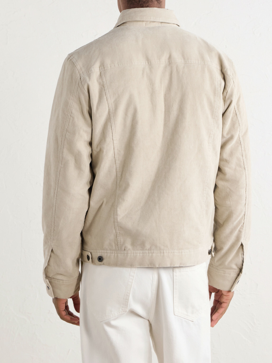 James Perse - Stretch-Cotton Corduroy Blouson Jacket - Neutrals