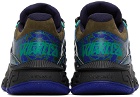 Versace Blue & Green Trigreca Sneakers