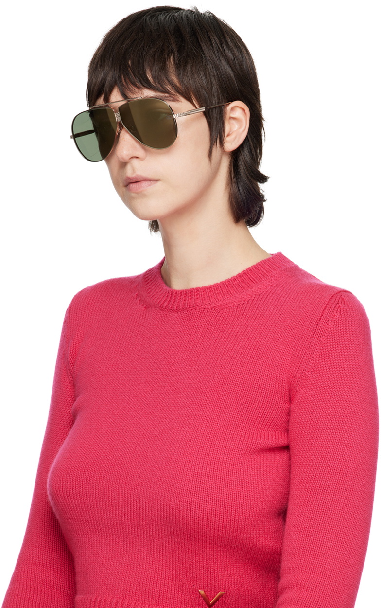 Valentino Garavani Gold XVI Sunglasses