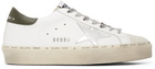 Golden Goose White & Green Hi Star Classic Sneakers