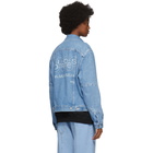 Lourdes Blue Denim Logo Jacket