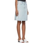 Acne Studios Bla Konst Blue Denim Shadow Skirt