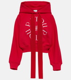 Patou Medallion cotton jersey hoodie