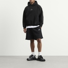 Balenciaga Men's Logo Regular Fit Hoodie in Black