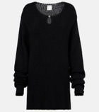 Calvin Klein Collection Cotton, silk, and cashmere sweater