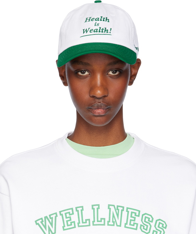 Photo: Sporty & Rich White & Green 'Health Is Wealth' Cap