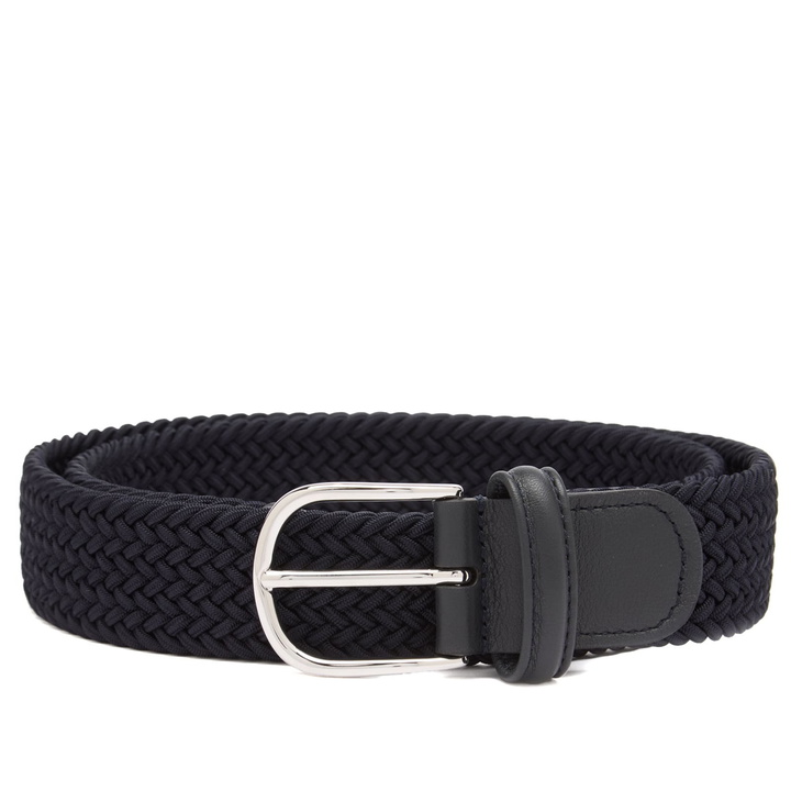Photo: Anderson's Men's Elastic Woven Belt in Navy
