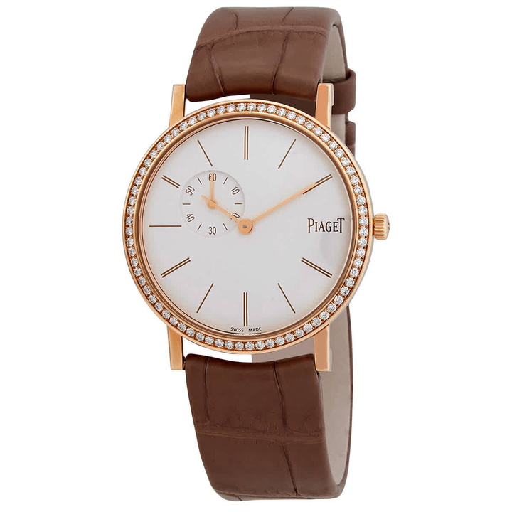 Photo: Piaget Altiplano White Dial 18K Rose Gold Diamond Ladies Watch GOA39107