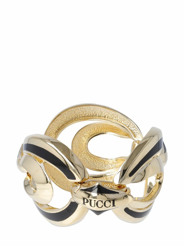 Photo: PUCCI Rombi Enameled Chain Bracelet
