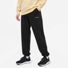 Sporty & Rich Classic Logo Sweat Pant in Black/White