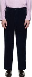 POTTERY Navy Wide Trousers