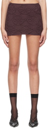 nastyamasha SSENSE Exclusive Brown Miniskirt