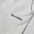Sporty & Rich Serif Logo Sweatpants in Heather Grey/Black