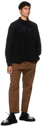 Jan-Jan Van Essche Black Knit #54 Turtleneck