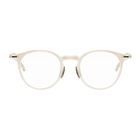 Yuichi Toyama Transparent and Silver Sarah Glasses