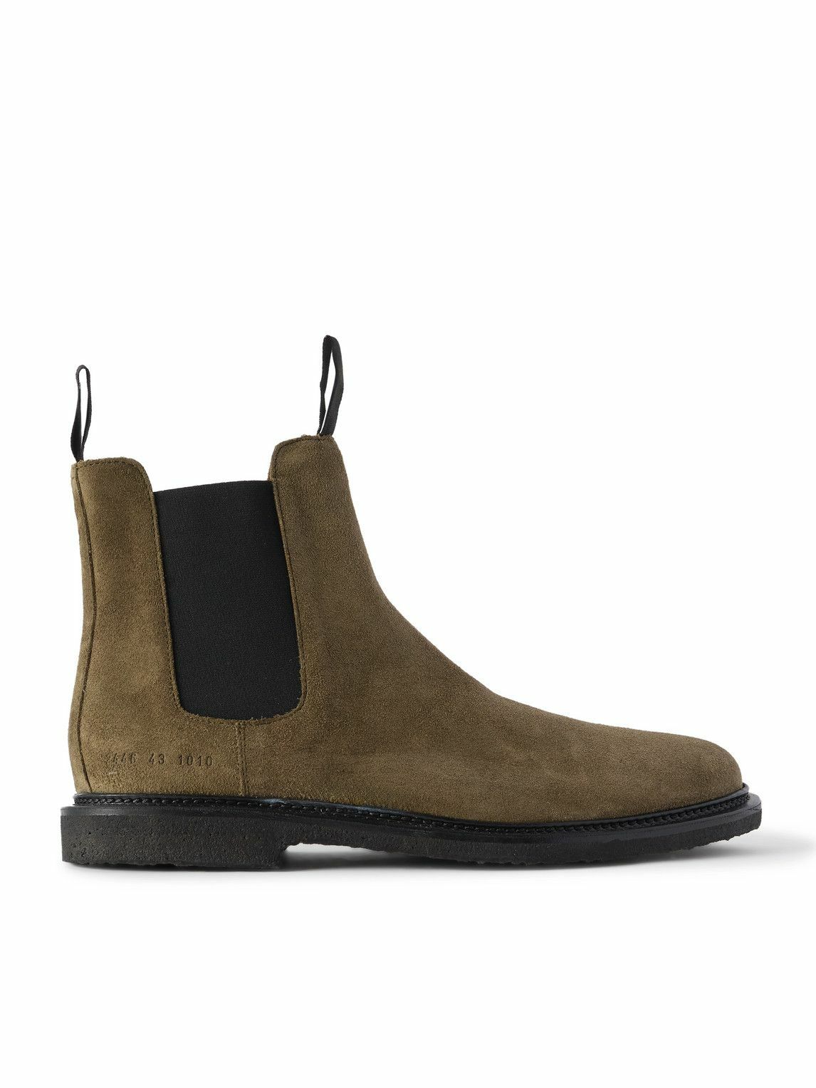Common Projects - Waxed-Suede Chelsea Boots - Green