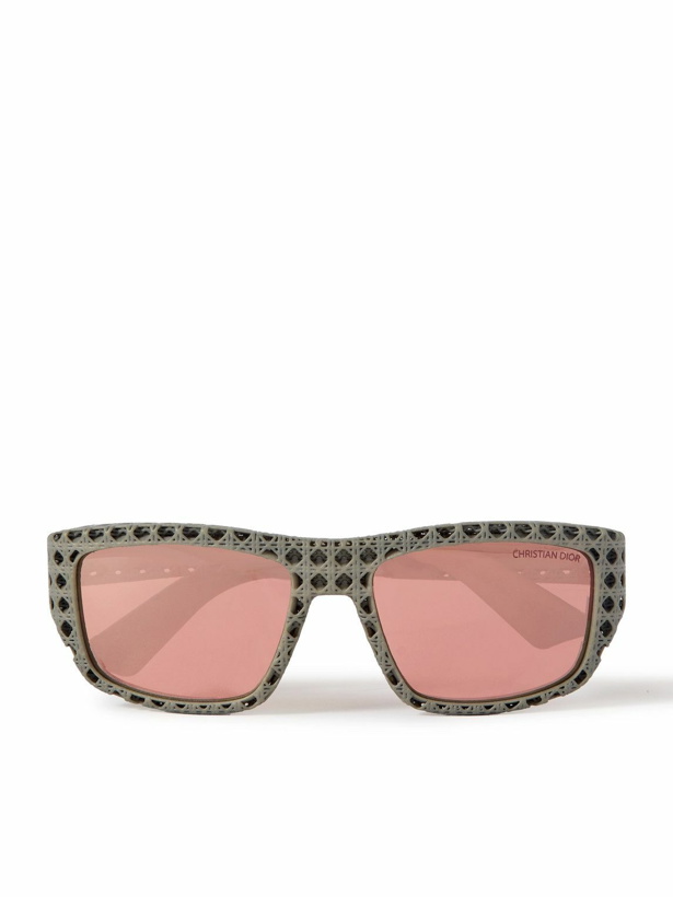 Photo: Dior Eyewear - Dior3D S1I Square-Frame Textured-Acetate Sunglasses