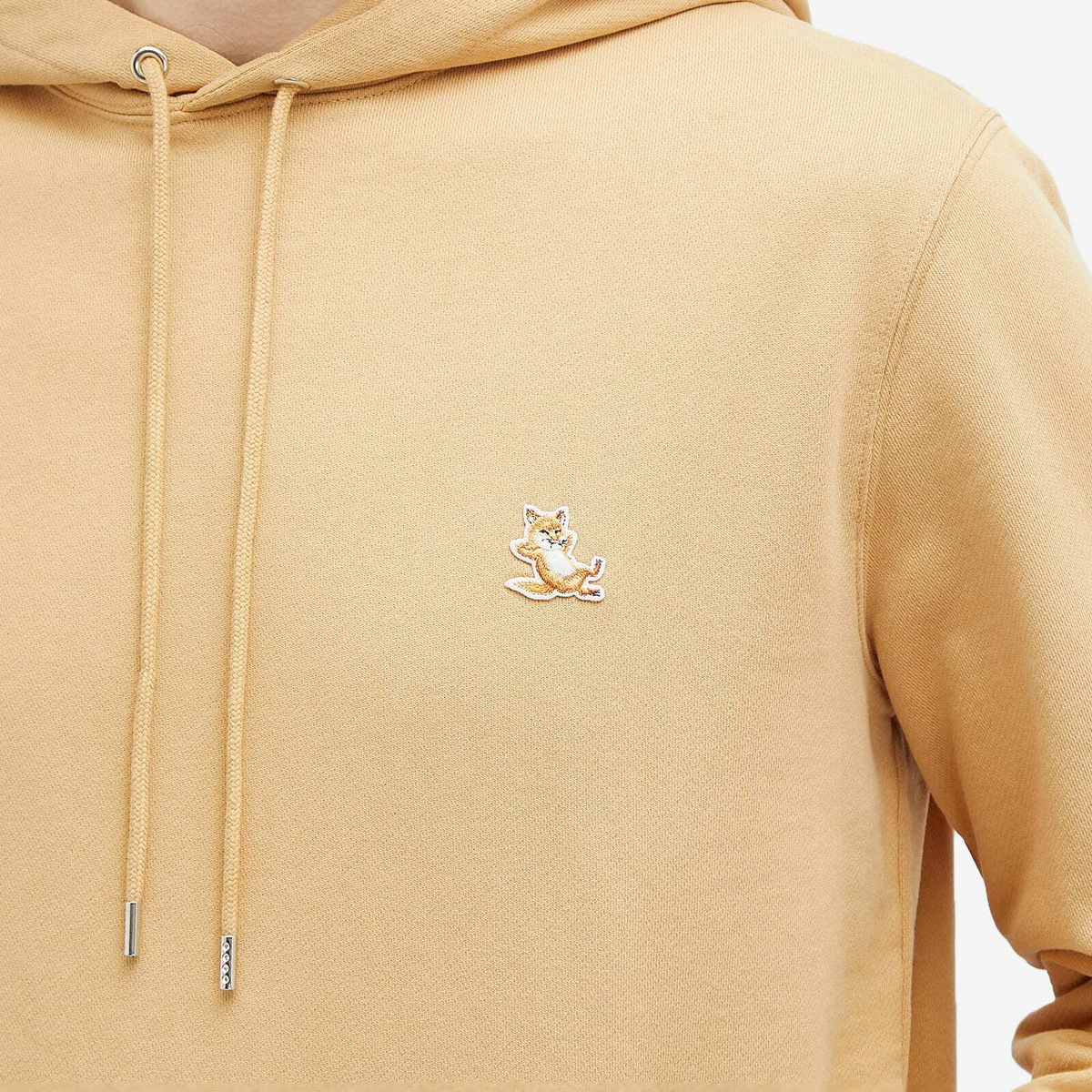 パーカー・フーディ Maison Kitsune Men's Chillax Patch Hoodie Chamomile Maison Kitsuné Men's Chillax Patch Regular Hoodie in