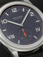 NOMOS Glashütte - Club Campus Hand-Wound 36mm Stainless Steel and Leather Watch, Ref. No. 713