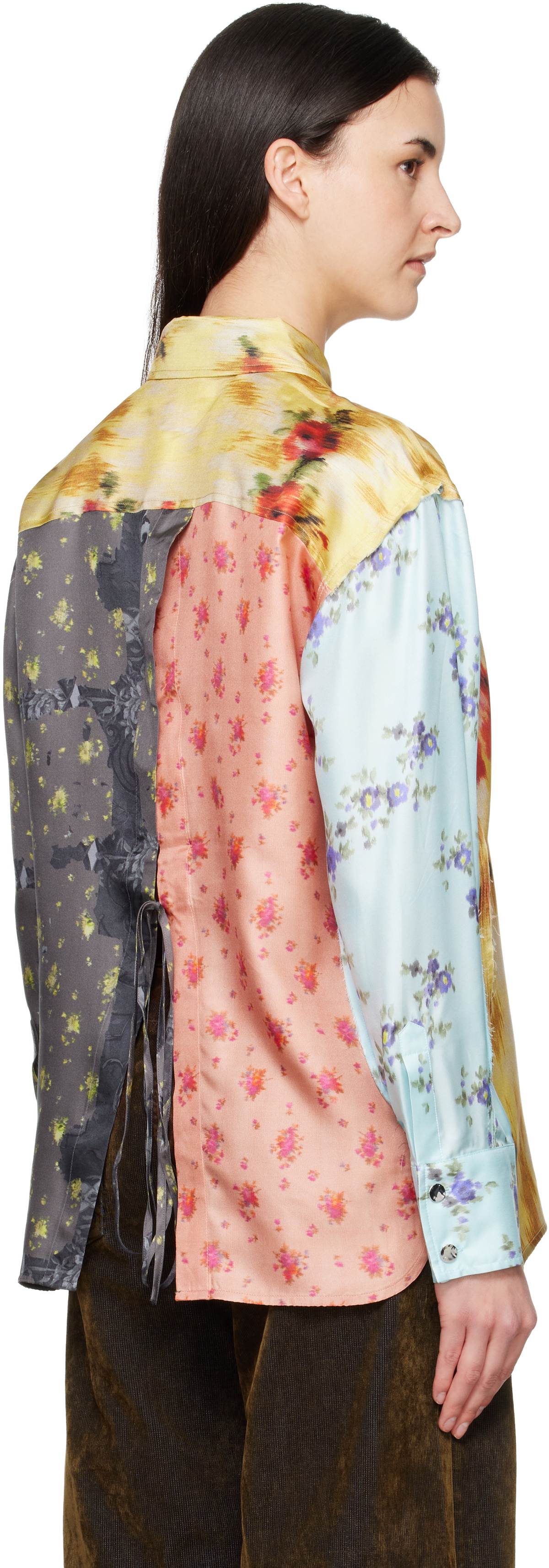 GANNI Multicolor Multi Printed Silk Shirt