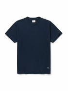 Noah - Logo-Print Recycled Cotton-Jersey T-Shirt - Blue