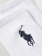 Polo Ralph Lauren - Three-Pack Logo-Embroidered Ribbed Stretch Cotton-Blend Socks