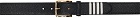 Thom Browne Black 4-Bar Classic Belt