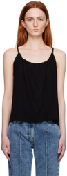 House of Dagmar Black Drawstring Tank Top