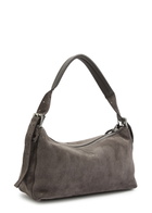 Lemaire Belted Baguette Suede Shoulder bag - Brown - One Size