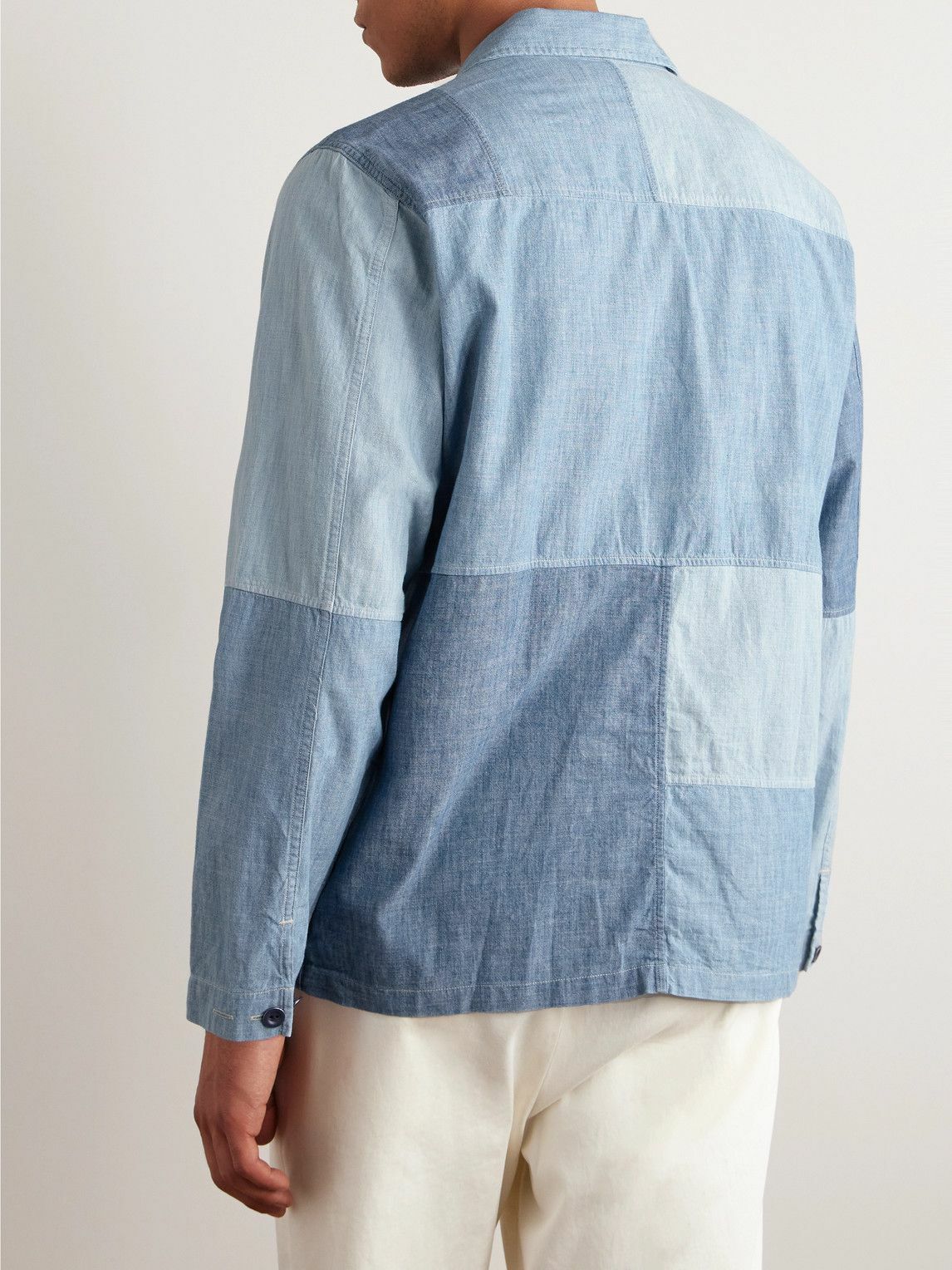 Polo Ralph Lauren - Patchwork Cotton-Chambray Shirt - Blue Polo Ralph ...