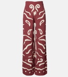 Cala de la Cruz Toya printed wide-leg pants